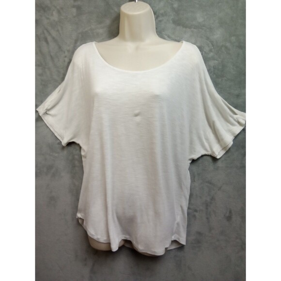 Mudd Womens XL White cold‎ Shoulder Blouse Y2K Classic - Picture 1 of 9